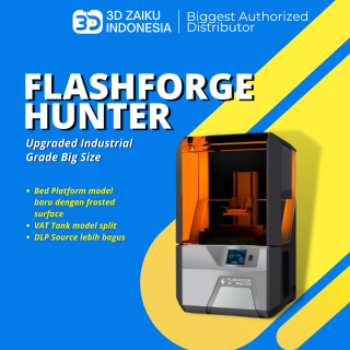 SLA DLP 3D Printer Flashforge Hunter Upgraded Industrial Grade Presisi